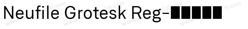 Neufile Grotesk Reg字体转换